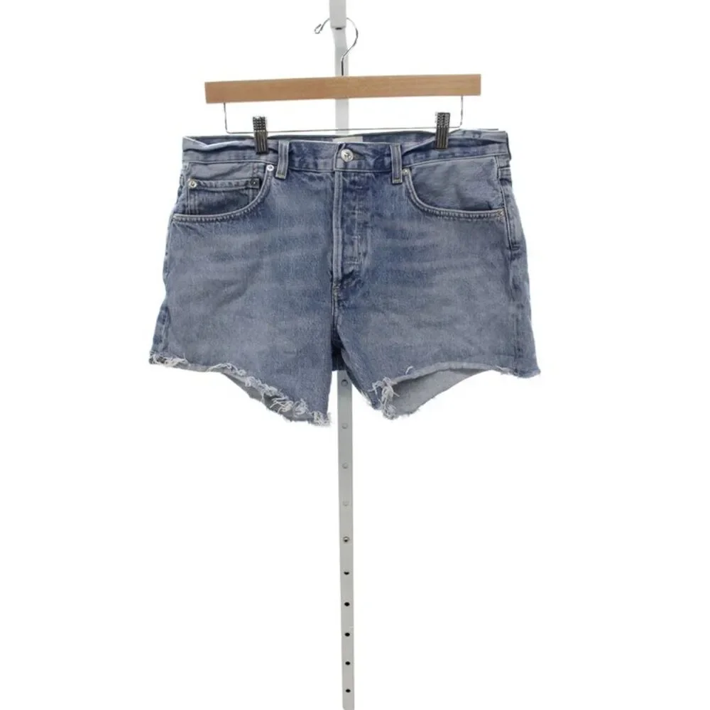 Citizens of Humanity Women Cut-Off Blue Organic Cotton Shorts Size 30